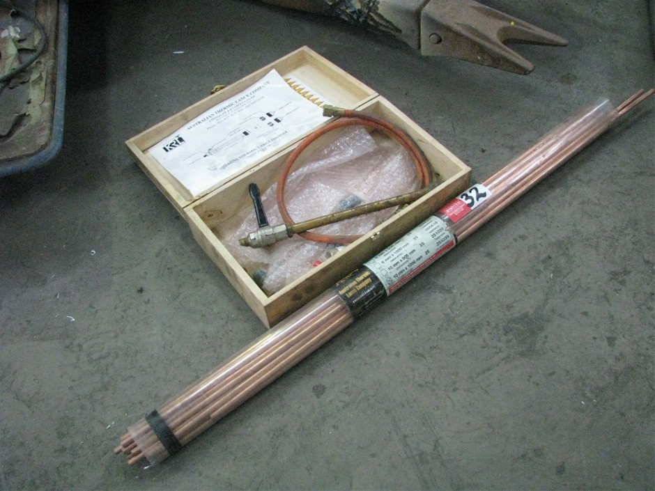 Mini thermic lance kit, K&R Ladle, with approx 20x 10mm x 1000mm lances