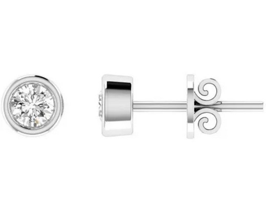 18K Yellow Gold 0.25CT GH I1 DIAMOND BEZEL SET PENDANT