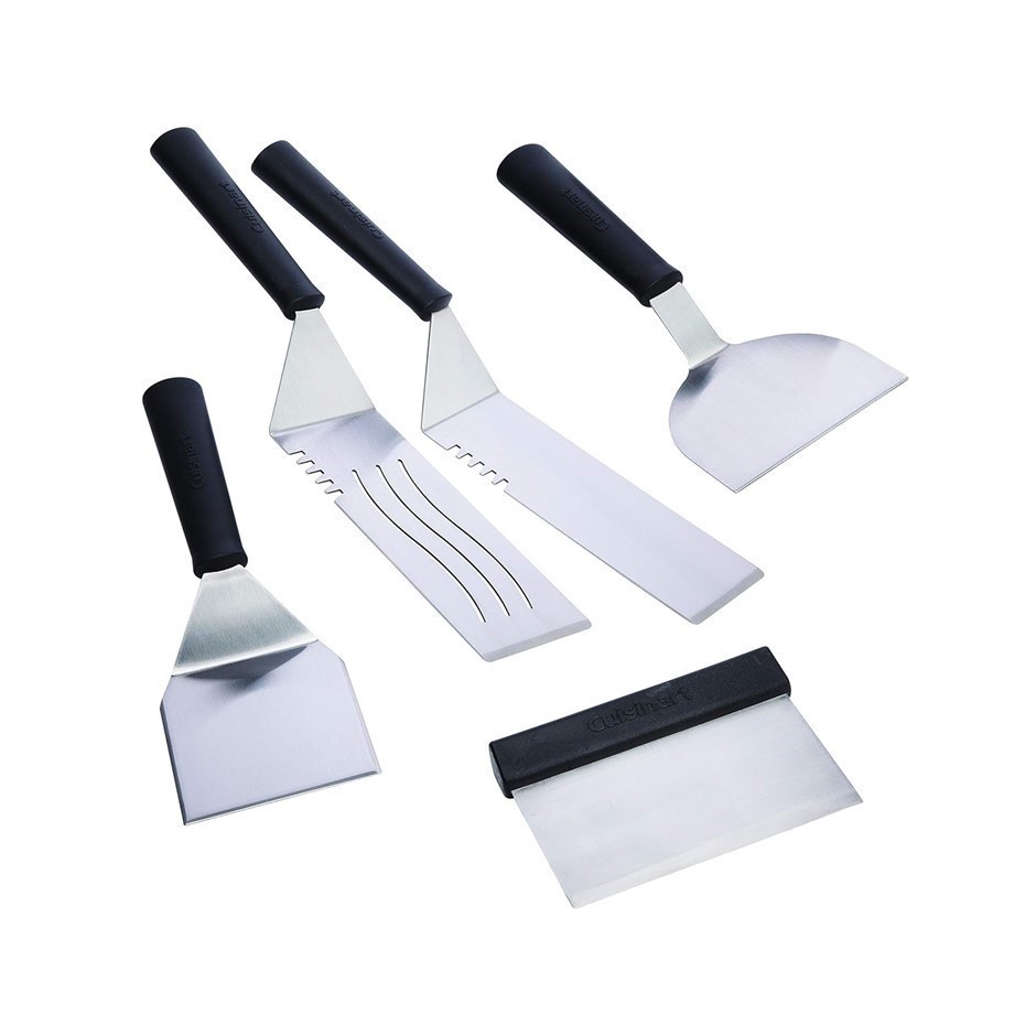 Cuisinart CGS-509 Stainless Steel, Griddle Spatula Set, 5-Piece.