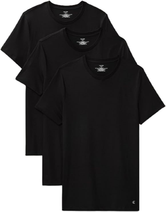 Calvin Klein Men's Undershirts 3 Pack Cotton Classics Crew Neck T-Shirts, B