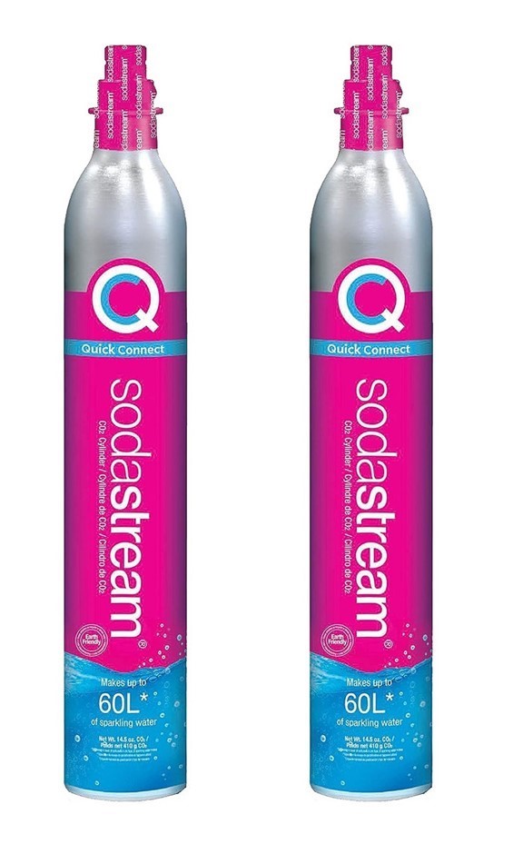 2 PACK SODASTREAM Quick Connect CO2 Cylinder, 60L.