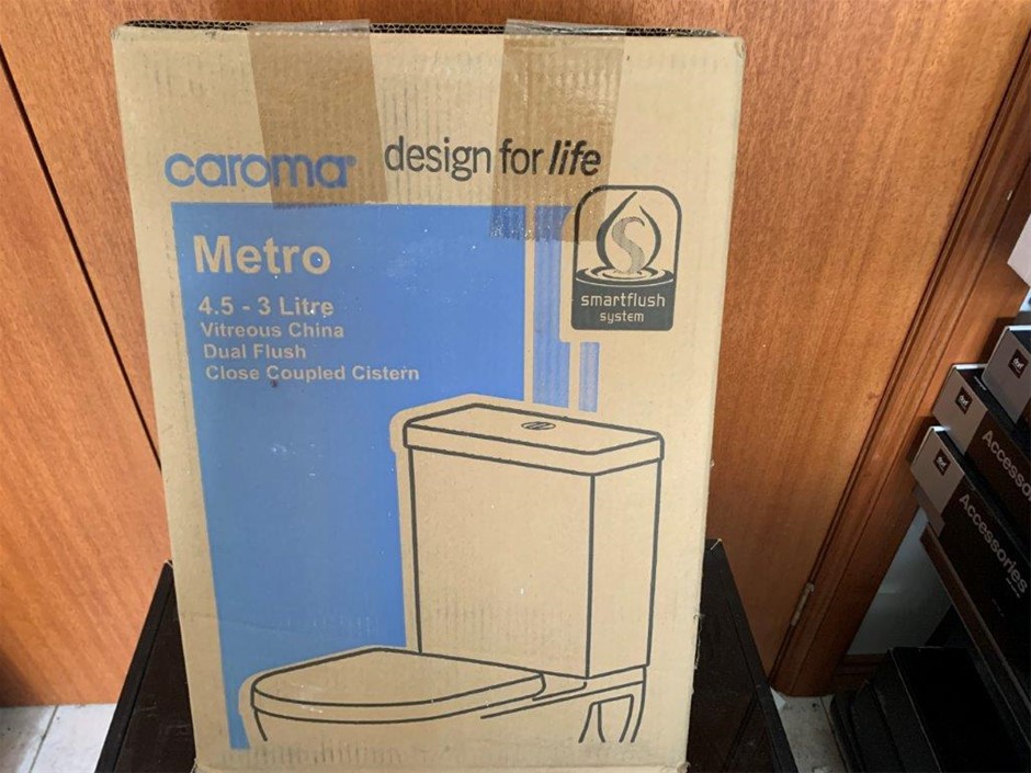 New in Box Caroma Meto Dual Flush Close Couple Cistern - Qty 1