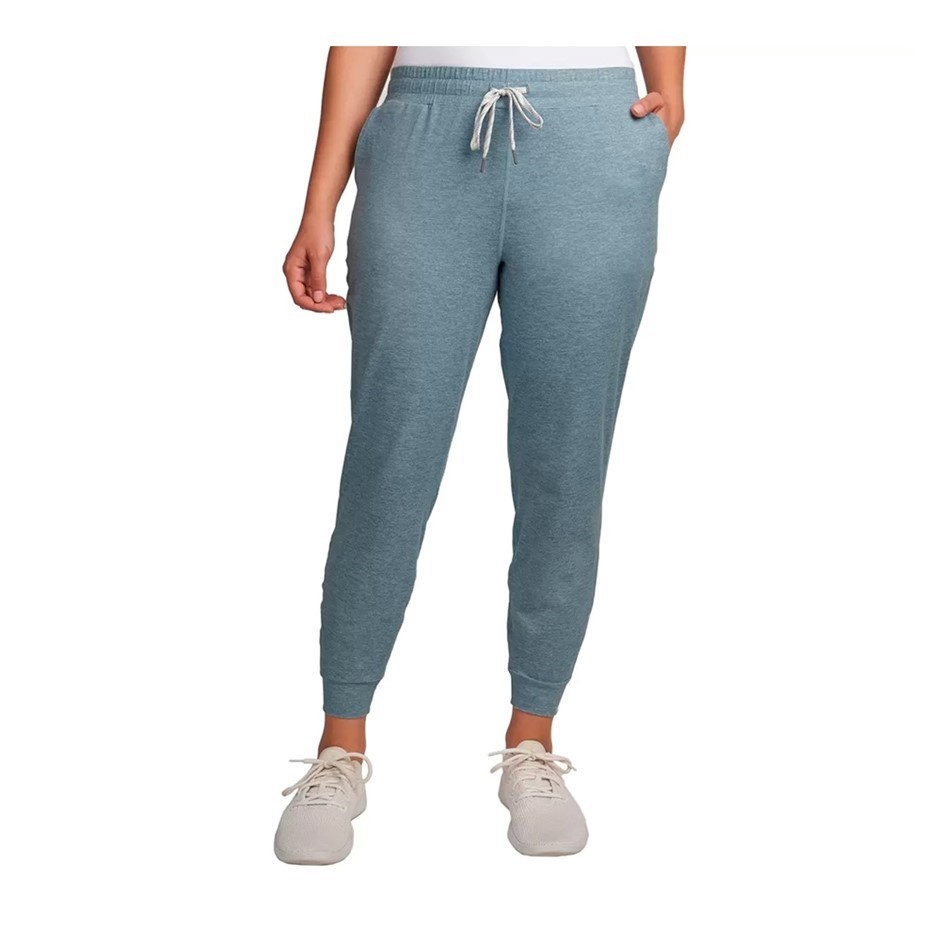 2 x SIGNATURE Women's Lightweight Jogger, Size XS, Light Blue.