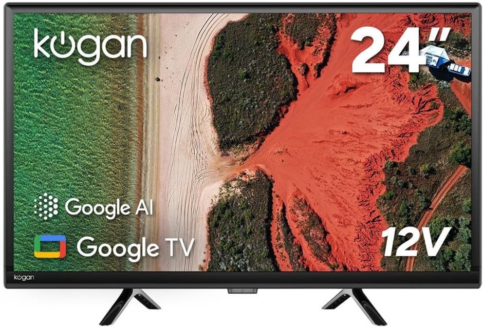 KOGAN 24" LED Smart AI Google 12V TV - R98T - KALED24R98TA.