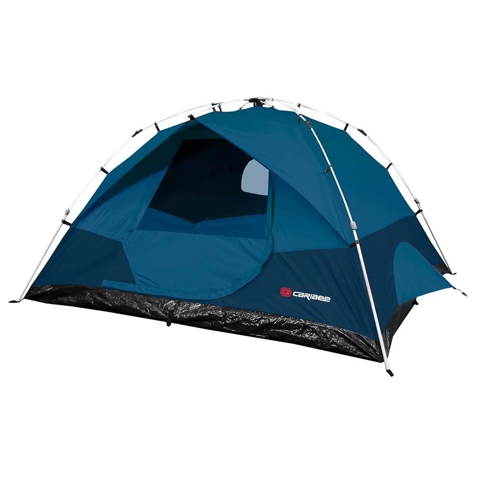 CARIBEE Spider 4 Person Easy Up Tent, Blue, 275 x 245 x 138cm. NB: Has been