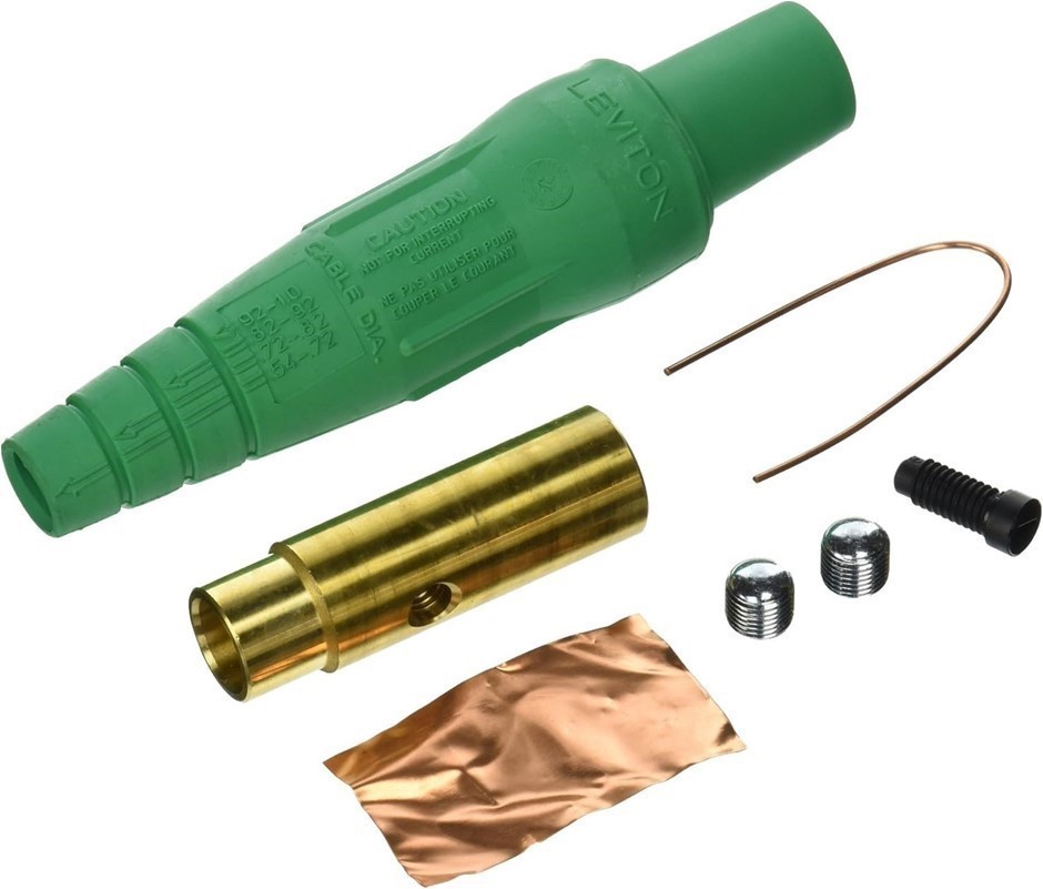 LEVITON 16D33-UG 16-Series Taper Nose, Female Plug, Contact and Insulator,