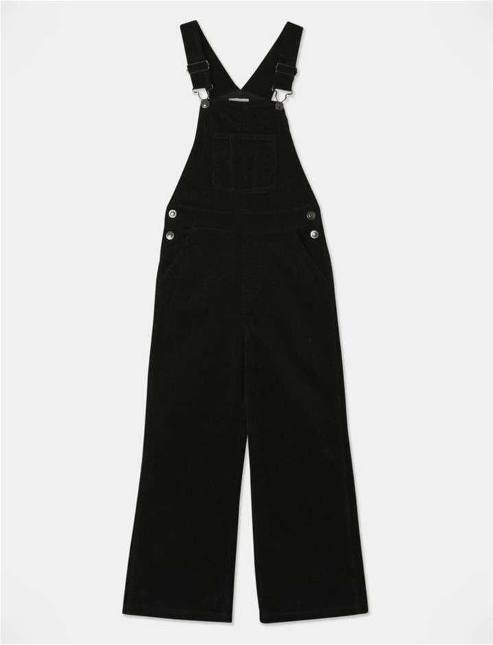 TILII Girls' Cord Coverall, Size 14, Black. RRP: $54.99.