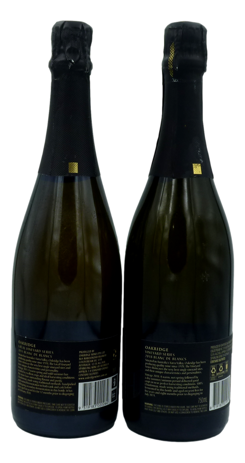 Oakridge Blanc de Blanc Sparkling 15/18 (6x 750mL), Yarra Valley