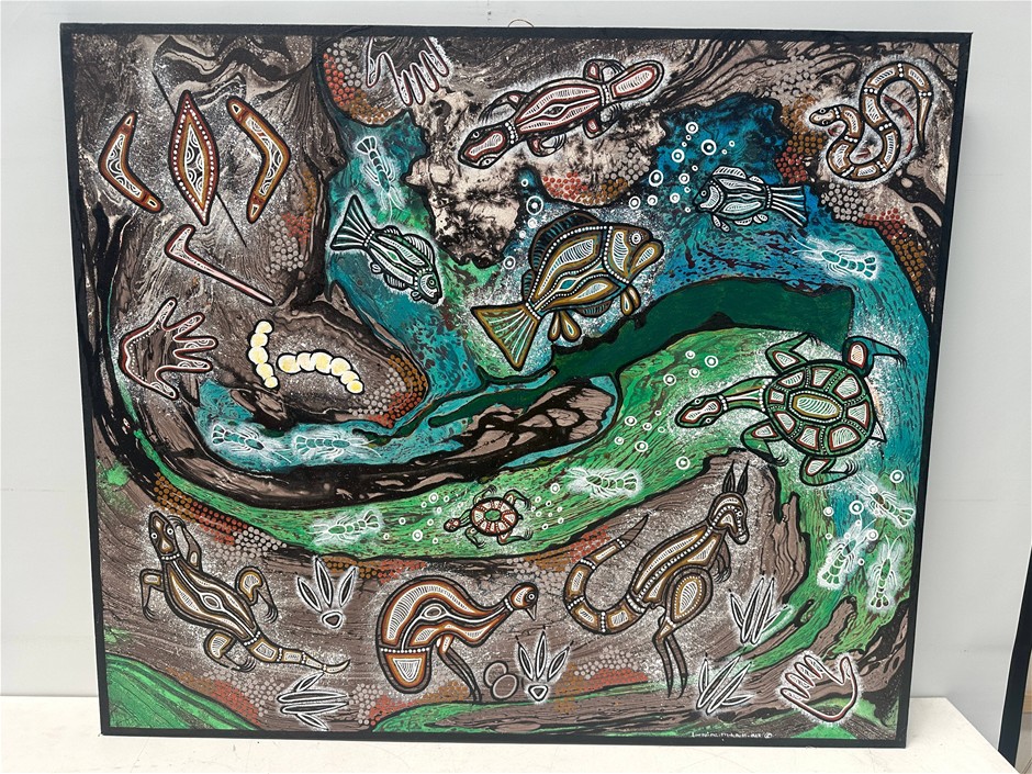 Indigenous  Canvas Painting