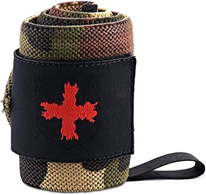 HARBINGER Red Line 78-Inch Wrist Wraps for Weightlifting (Pair) Camo.