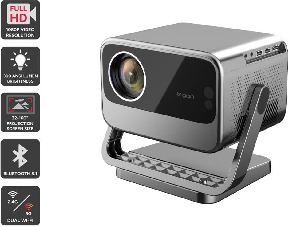 KOGAN Full HD Smart Freestyle Projector - KAPONEPL08A.