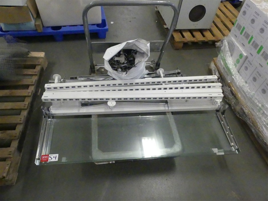 Metal Frame with Glass Shelf Display Cabinet