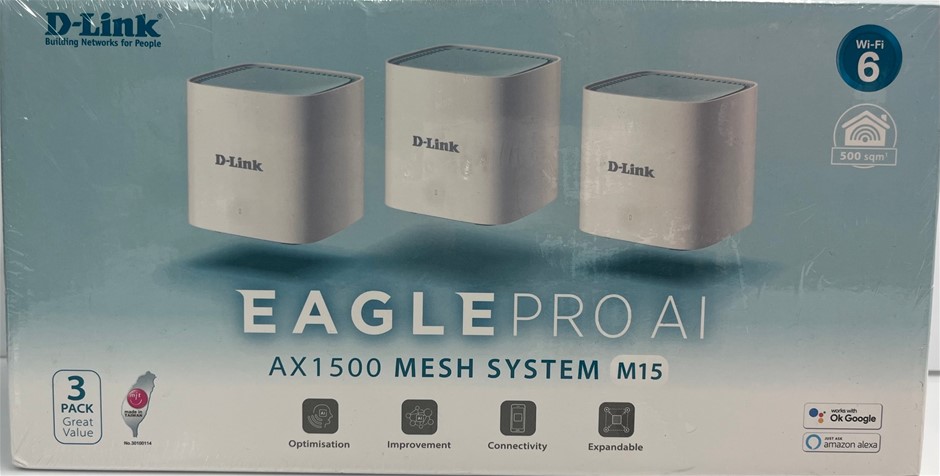 D-LINK EAGLEPRO AI AX1500 Mesh System