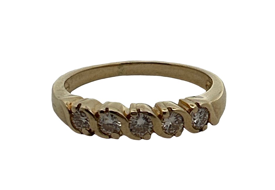 18ct Yellow Gold 0.40ct Diamond Eternity Ring