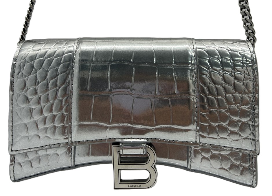 BALENCIAGA Hourglass Wallet On A Chain