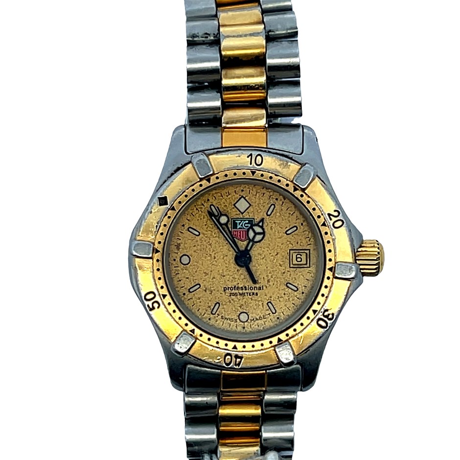 TAG HEUER Professional Ladies 2 Tone Watch