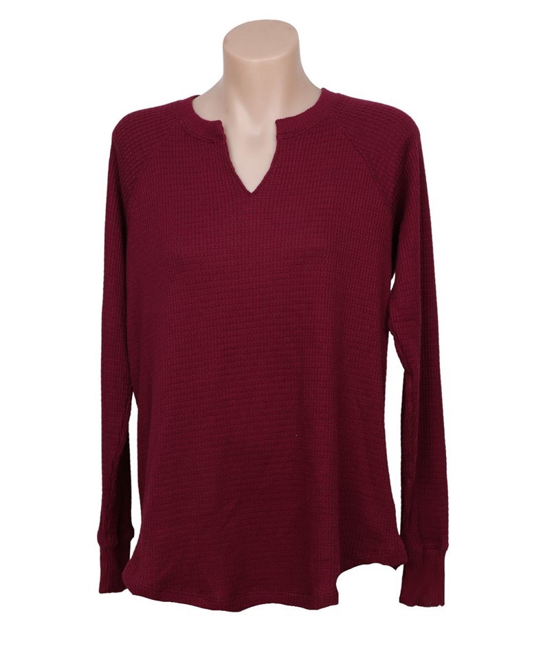 AMERICAN EAGLE Soft Long Sleeve, Size XS, Berry. NB: some minor pulled fibr