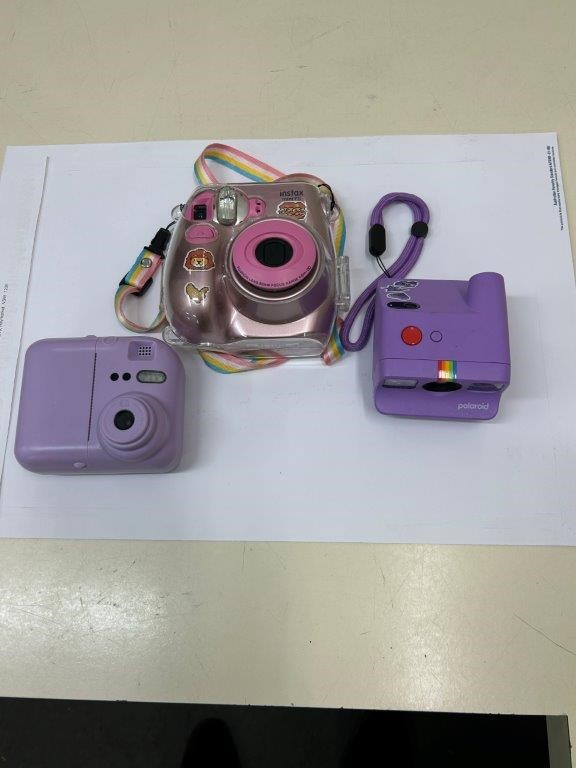 3 x Assorted instant cameras