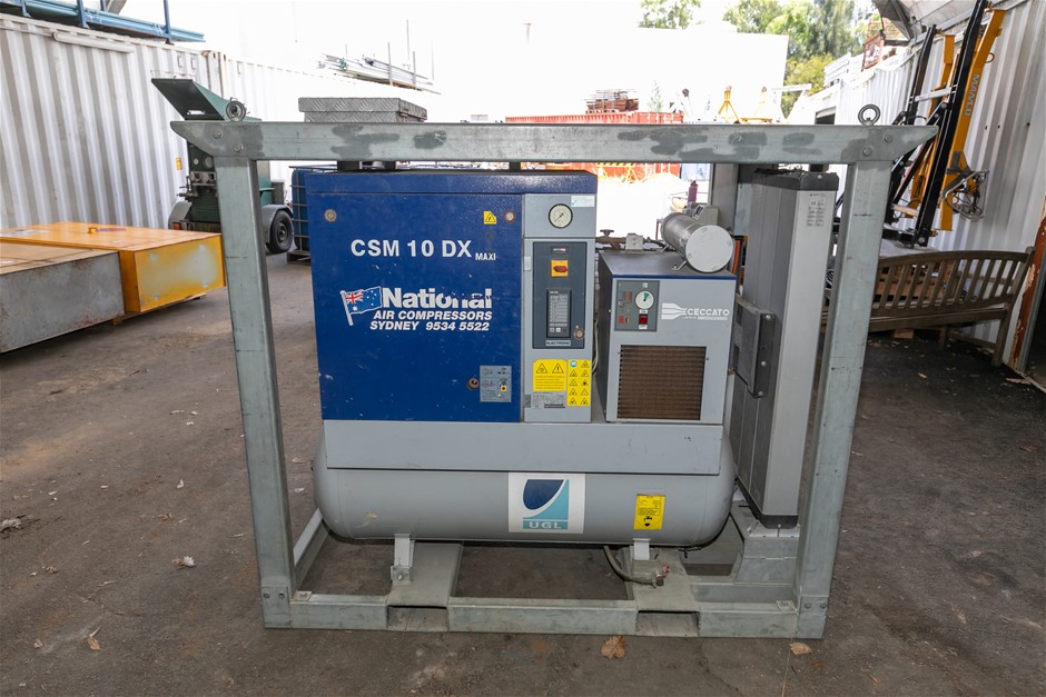 2009 Cenccato CSM10 DXM 270L Air Compressor Unit In Galvanise Frame