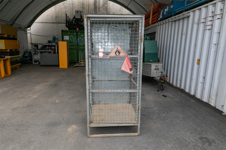 Single Door Gas Bottle Storage Cage