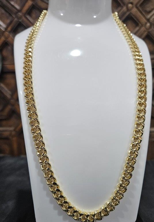 18k Italy Stamped Solid Heavy Yellow Gold Filled Chain-Quality Guarantee
