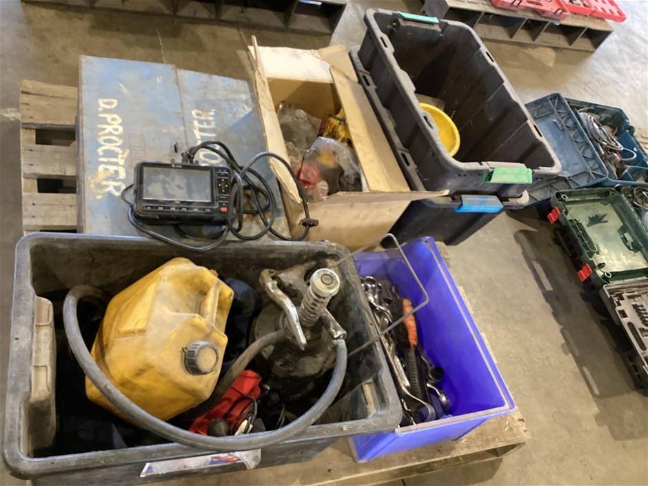 <p>Canter leaver Tool Box, Various Spanners And More, Pallet Of </p>