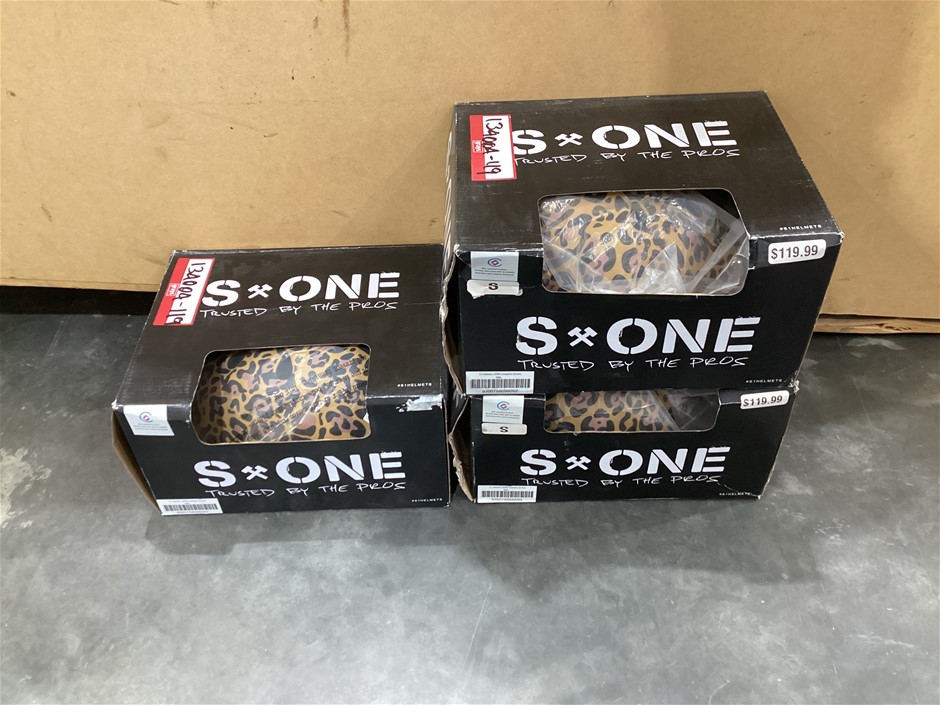 Small Leopard Matte S1 Lifer Helmet x 3