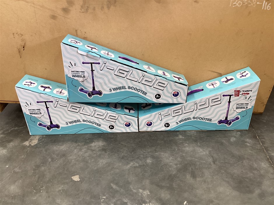 I-Glide 3 Wheel ScooterI Glide 3 Battery-Free Light-up x 3