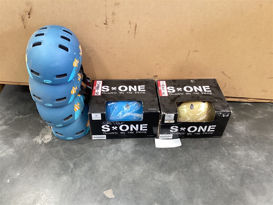 Assorted Small Helmets x 5