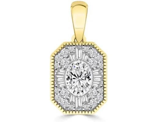 9K WHITE GOLD 0.60CT HI I1 DIAMOND RING ENHANC SET