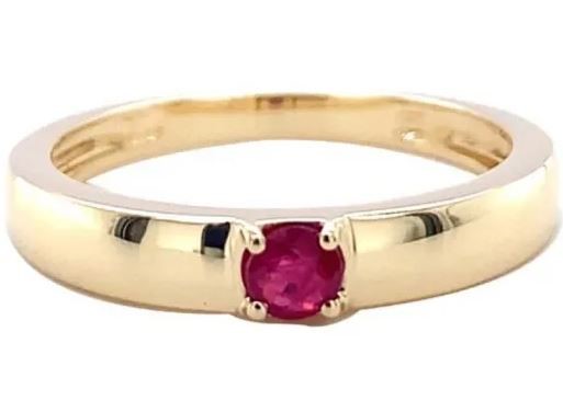 9K Yellow Gold RUBY RING
