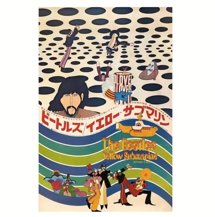 Repro 1968 Beatles "YELLOW SUBMARINE" Poster