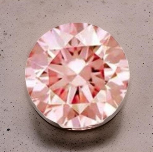 0.011 Carat Australian Pink Diamond PC 1 round diamond certified in a box