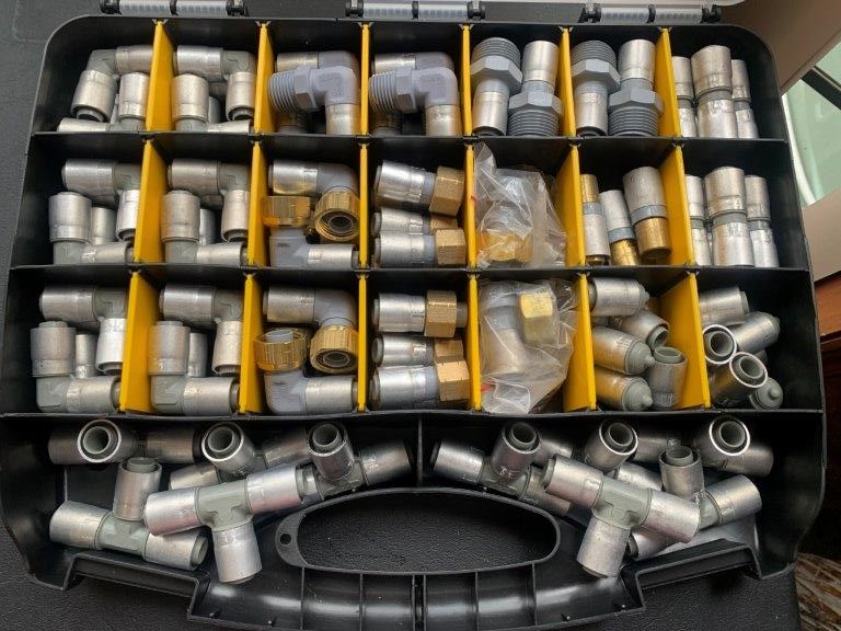 Large Quality Carry Case with Elbows, Tees and Joiners