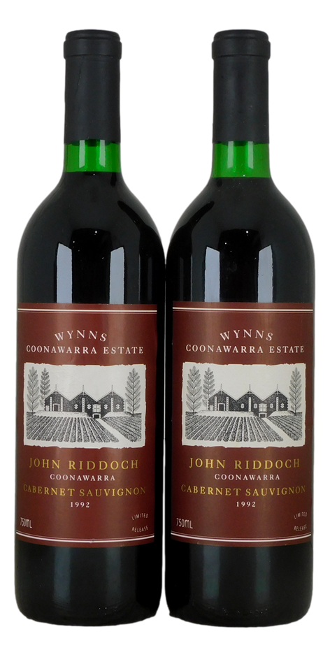 Wynns John Riddoch Cabernet Sauvignon 1992 (2x 750mL), Coonawarra