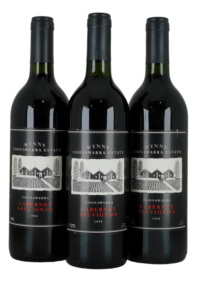 Wynns Coonawarra Black Label  Cabernet Sauvignon 1994 (3x 750mL),