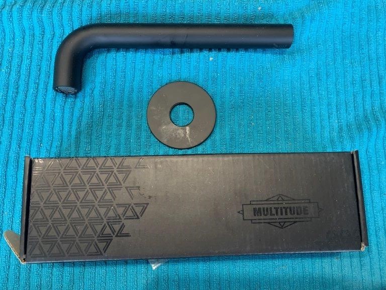 New in Box Multitude Wall Spout, Matt Black - Quantity 2