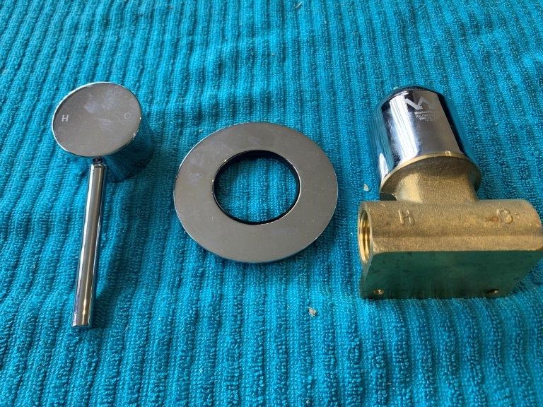 New in Box Multitude Shower Mixer, Durable Brass, Chrome - Quantity 1