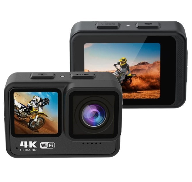 Kogan 4K Dual Touchscreen 21m Waterproof Action Camera
