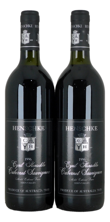 Henschke  Cyril  Cabernet Sauvignon 1996 (2x 750mL), Eden Valley