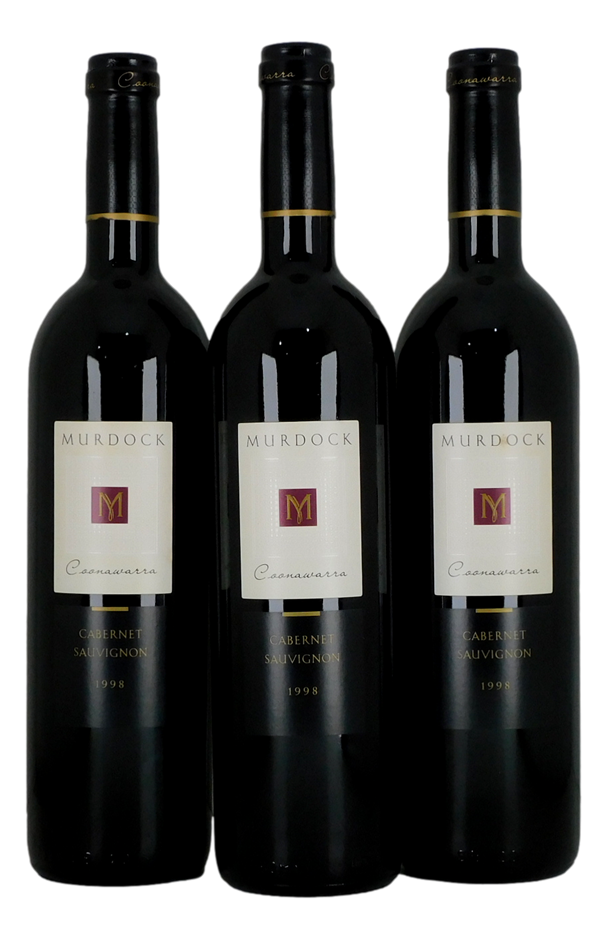 Murdock Cabernet Sauvignon 1998 (3x 750mL), Coonawarra