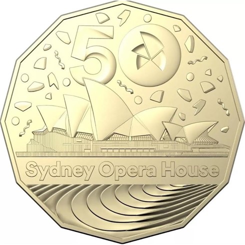 2023 UNC 50c Sydney Opera House 50th Anniversary. Uncirculated