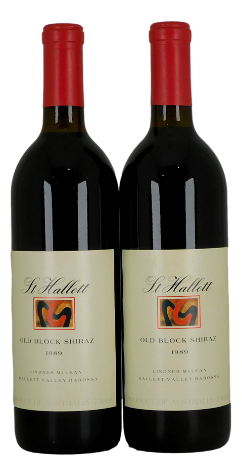 St Hallets Old Block Shiraz 1989 (2x 750mL)