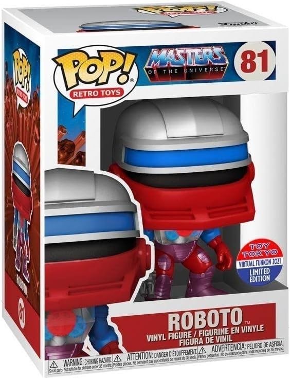 2 X FUNKO PoP! Masters of The Universe, Roboto (2021).