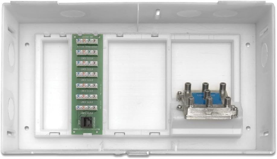 LEVITON 47604-F6S Multi Dwelling Unit, MDU Kit, Plus 1 X 6 Telephone Expans