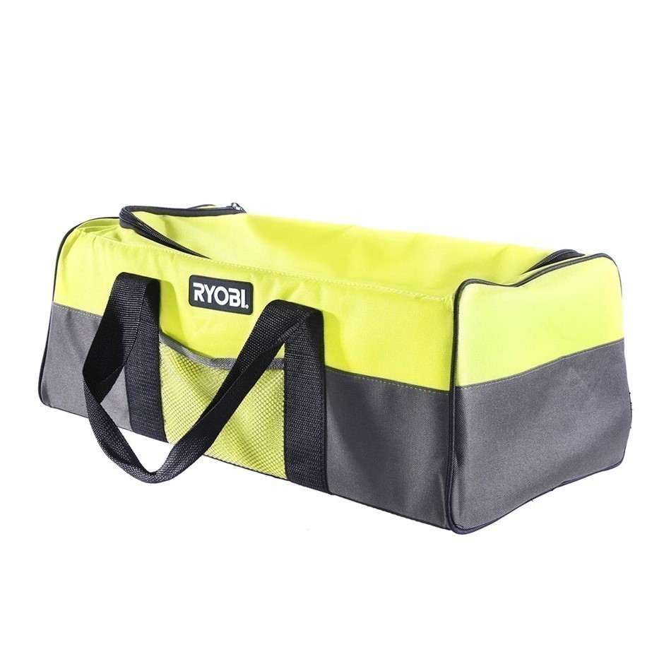 RYOBI Tool Bag 535 x 230 x 200mm with Zip Top Opening and 2 x Side Pockets.