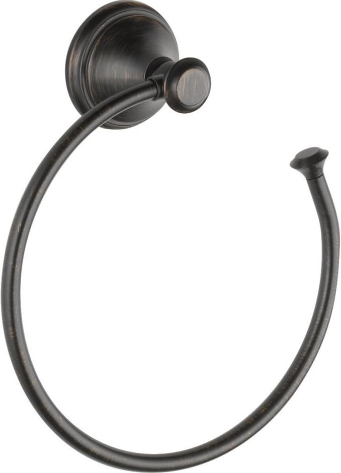 DELTA Faucet Cassidy Towel Ring, Towel Hanger, SpotShield Venetian Bronze