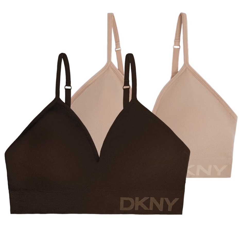4 x DKNY Women's Seamless Bras, Size XL, Assorted Colours. NB: image for st