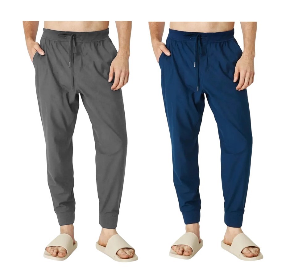 2 x CLOUDVEIL Men's Comfort Joggers, Size 2XL, Grey & Blue, 190061. Buyers