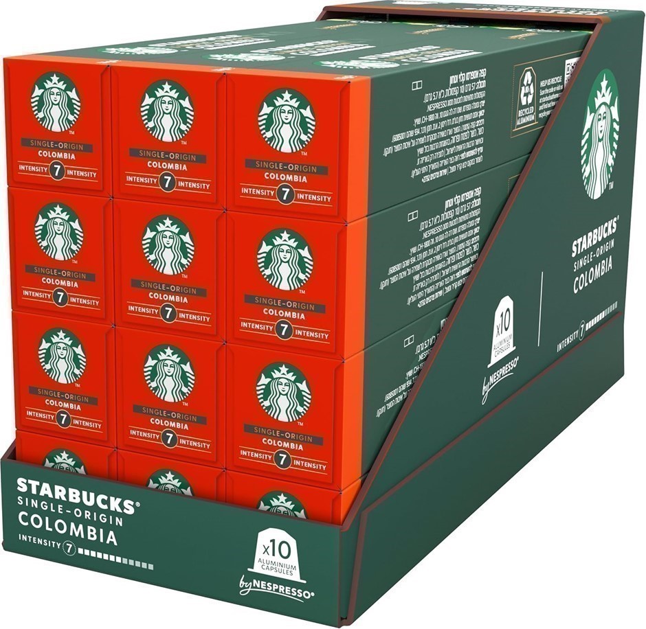 Box of 120pc STARBUCKS Single Origin Colombia Flavoured Coffee Capsules. Be